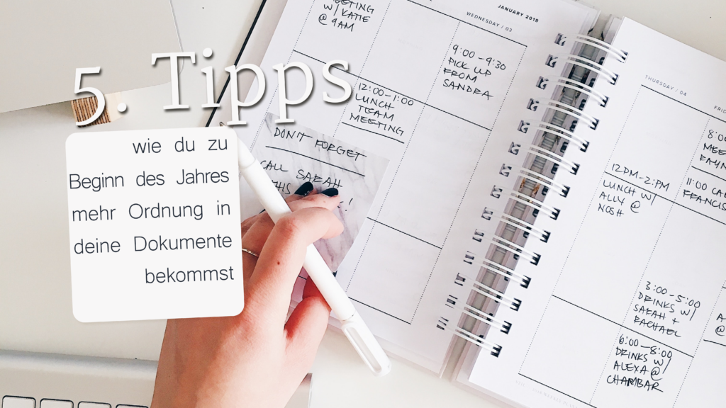 5. Tipps Wie du zu Beginn des Jahres mehr Ordnung in deine Dokumente bekommst